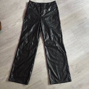 Men's Black Leather Pants